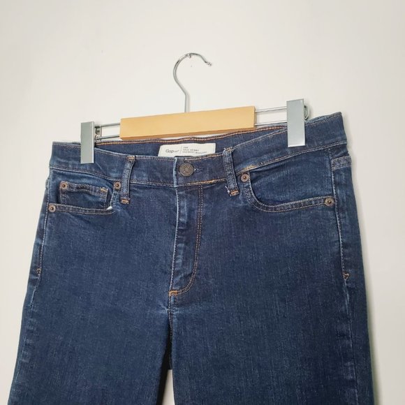 Gap Jeans True Skinny Ankle Mid Rise Classic Dark Wash 28 - Picture 8 of 14